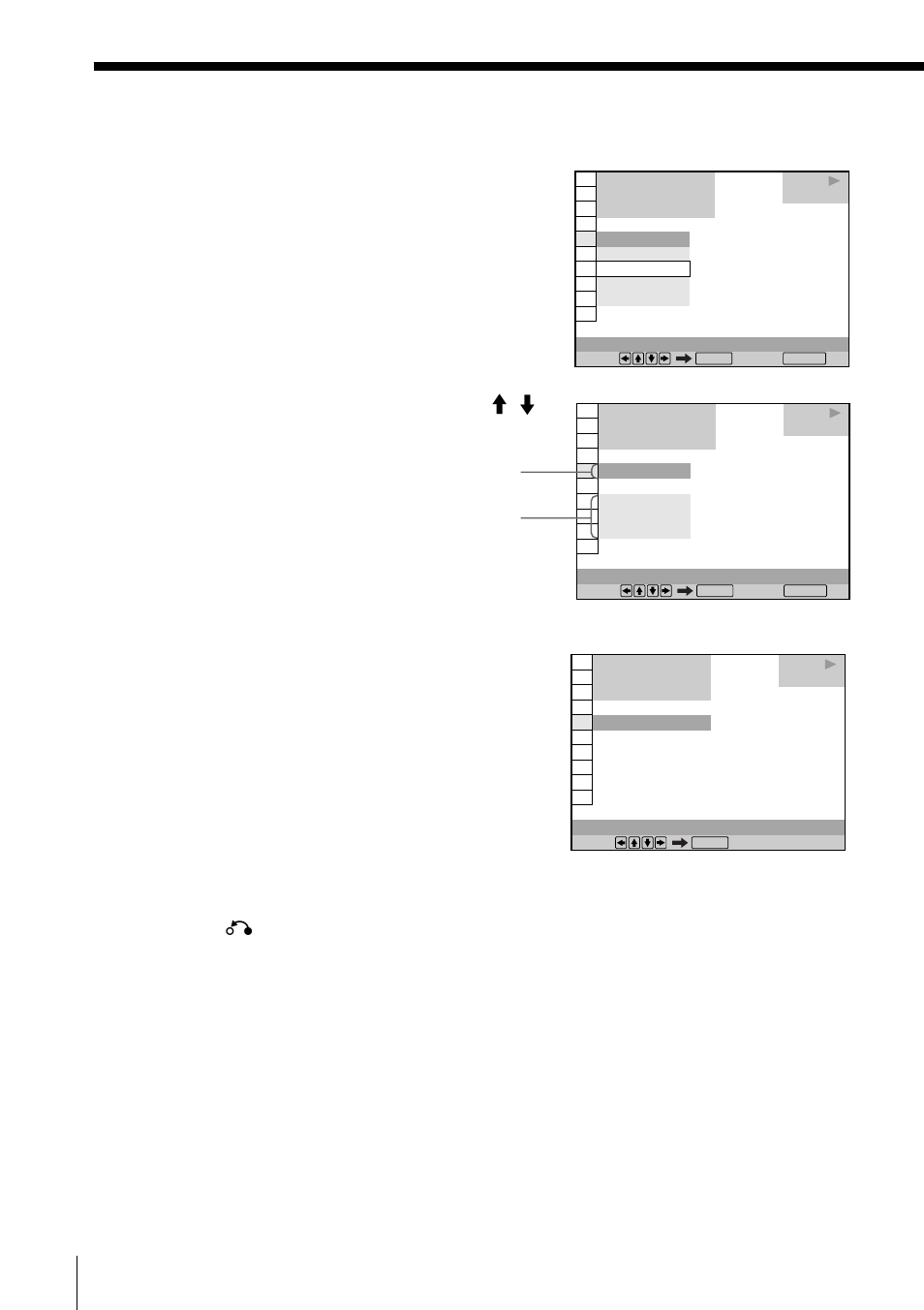 46 using the control menu display (continued), Press enter, Select the item you want using m/m | Sony DVP-F5 User Manual | Page 46 / 120