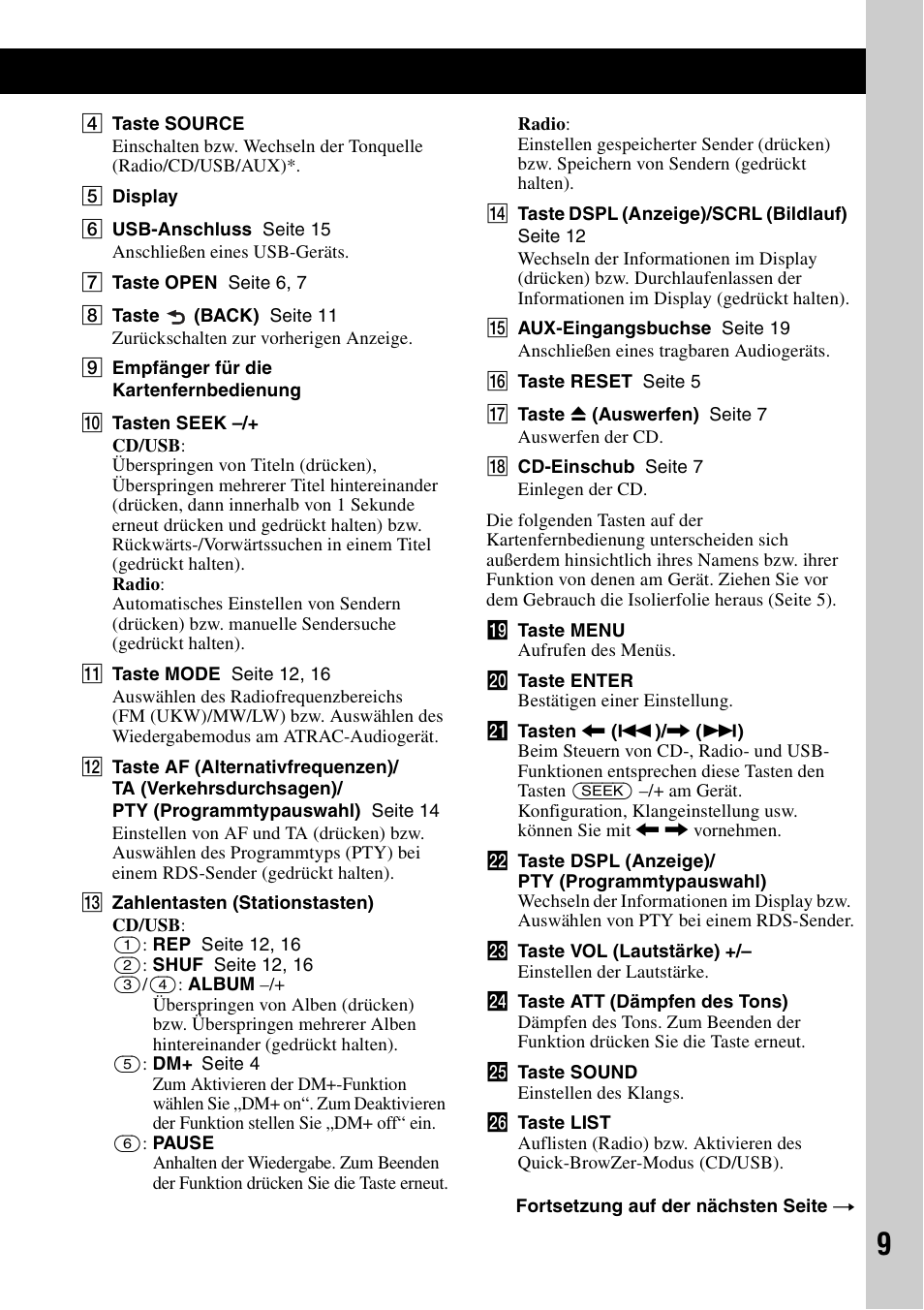 Sony CDX-GT828U User Manual | Page 35 / 140