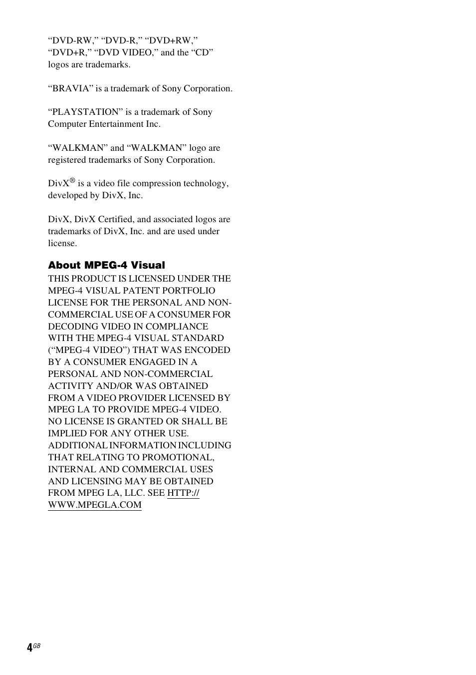 Sony DAV-DZ280 User Manual | Page 4 / 104
