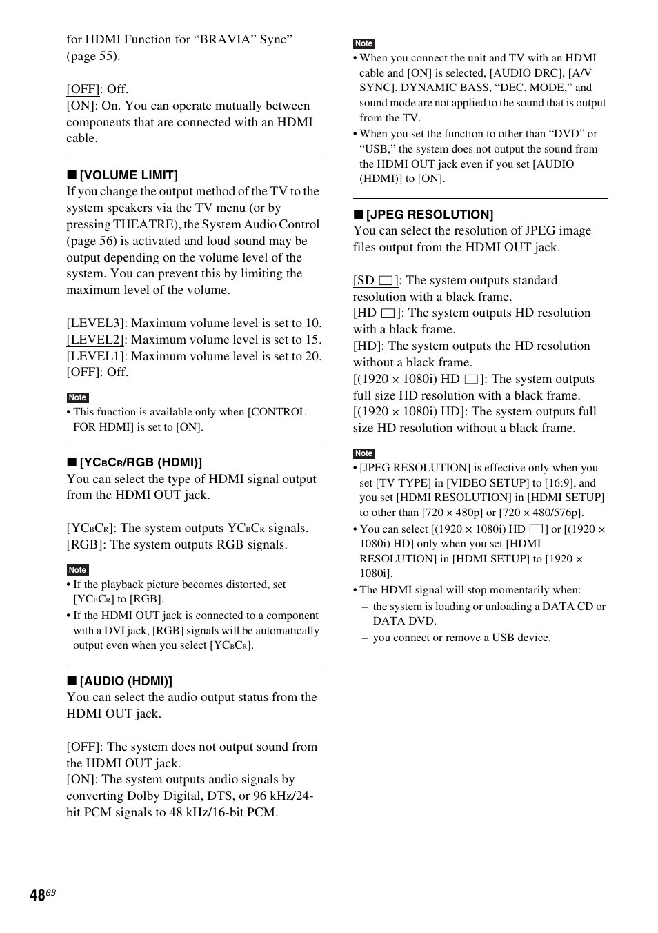 Sony DAV-DZ280 User Manual | Page 48 / 104