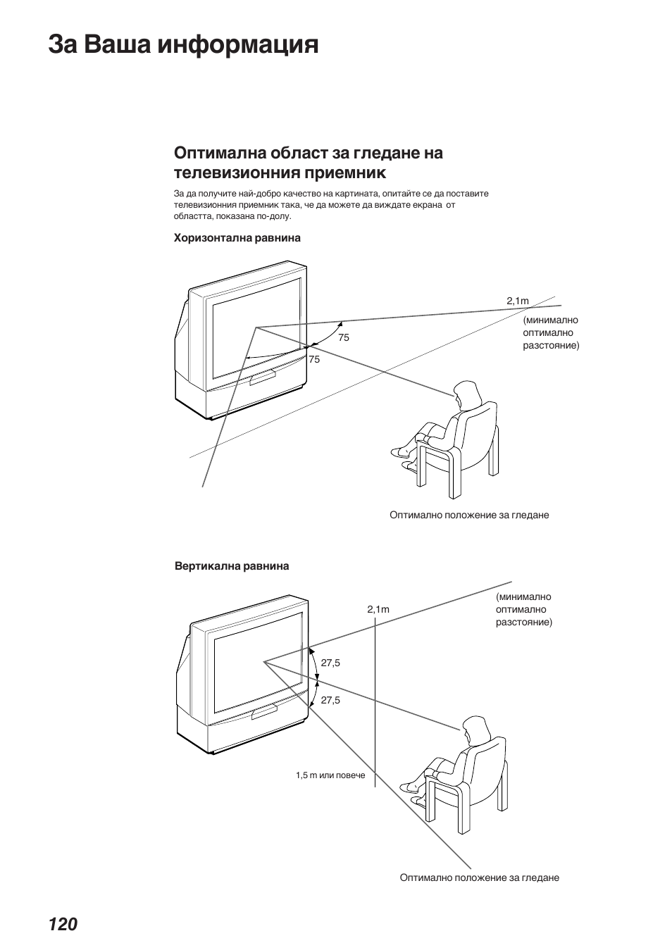 За ваша информация | Sony KP-41S5K User Manual | Page 120 / 146