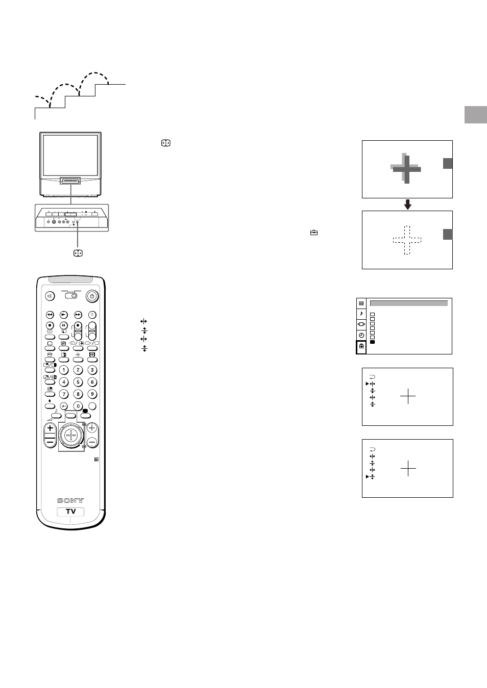 Step 3 adjusting colour registration (convergence), Converge the red, green, and blue lines | Sony KP-41S5K User Manual | Page 9 / 146