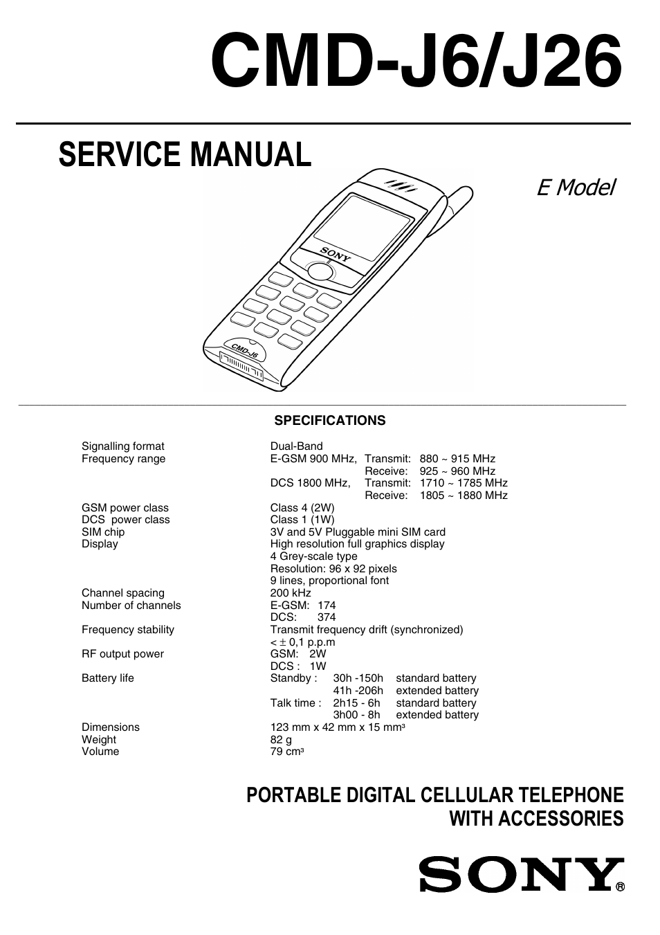 Sony CMD-J26 User Manual | 20 pages