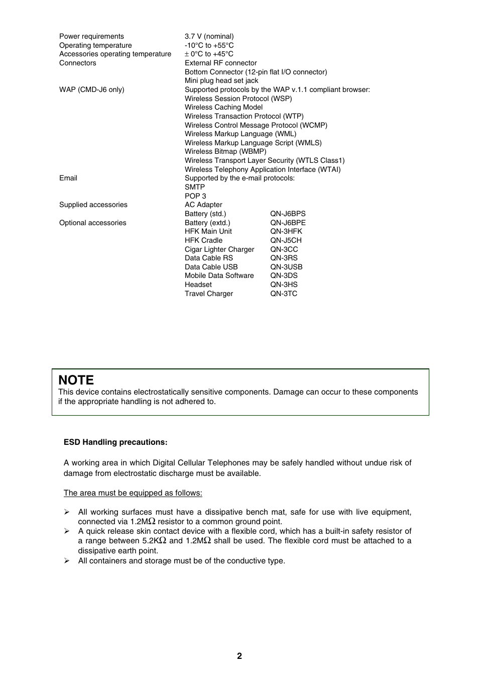 Sony CMD-J26 User Manual | Page 2 / 20