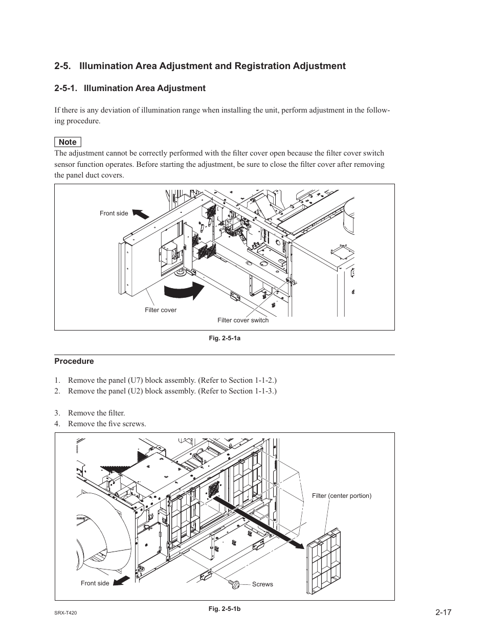 5-1. illumination area adjustment | Sony SRX-T420 User Manual | Page 57 / 76