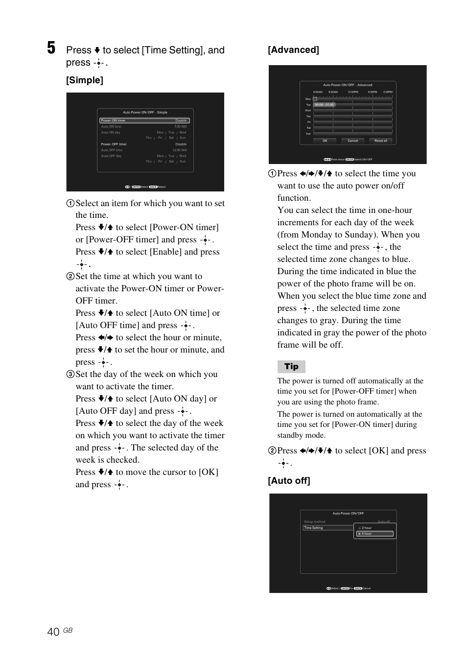 Sony S-FRAME DPF-VR100 User Manual | Page 40 / 64