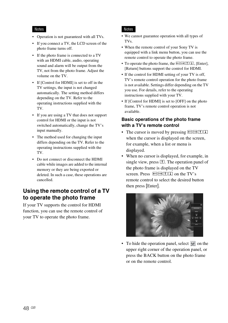 Sony S-FRAME DPF-VR100 User Manual | Page 48 / 64