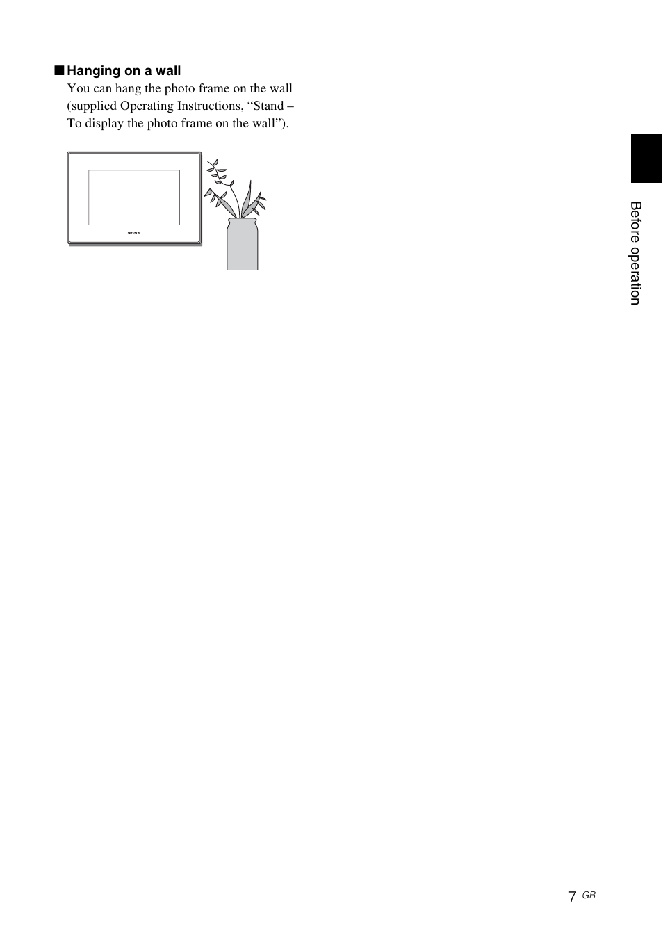 Sony S-FRAME DPF-VR100 User Manual | Page 7 / 64