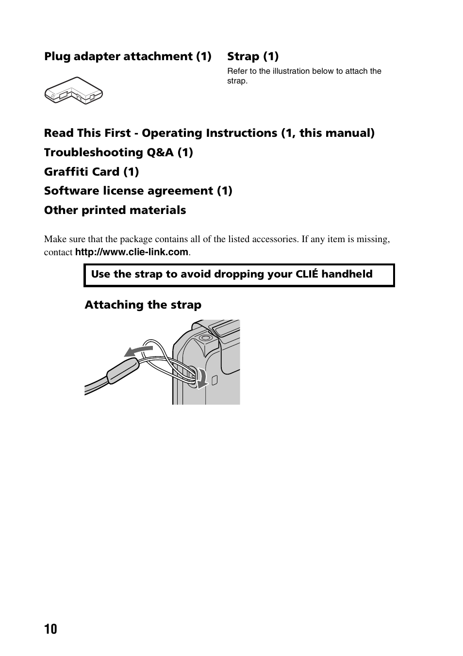 Sony PEG-TG50 User Manual | Page 10 / 100