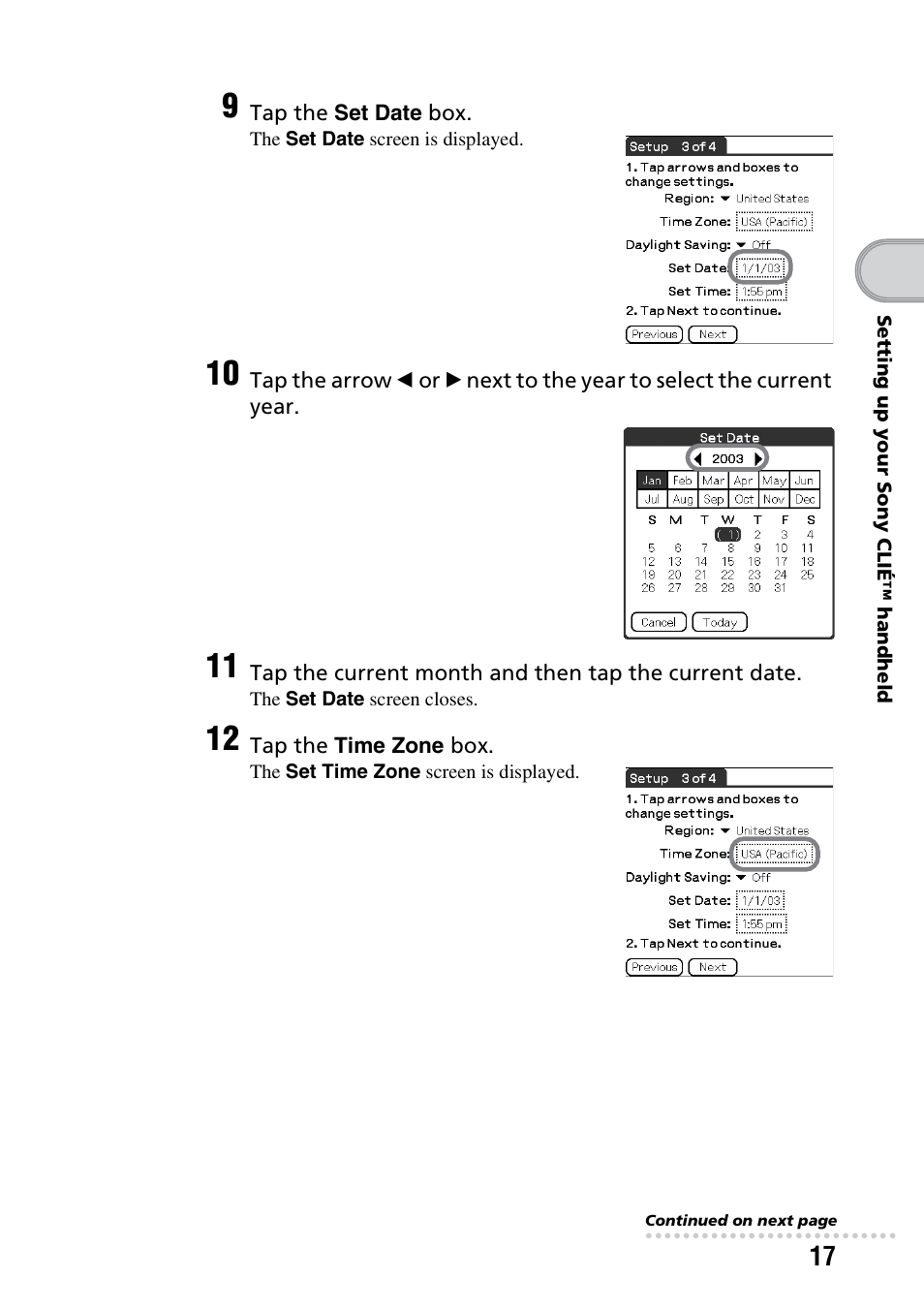 Sony PEG-TG50 User Manual | Page 17 / 100