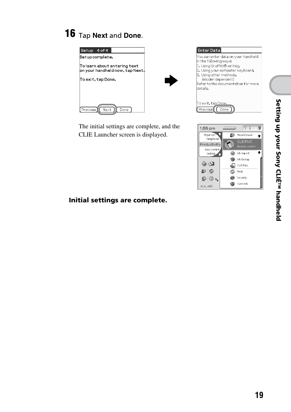 Sony PEG-TG50 User Manual | Page 19 / 100