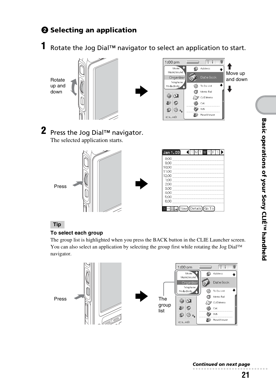 Sony PEG-TG50 User Manual | Page 21 / 100