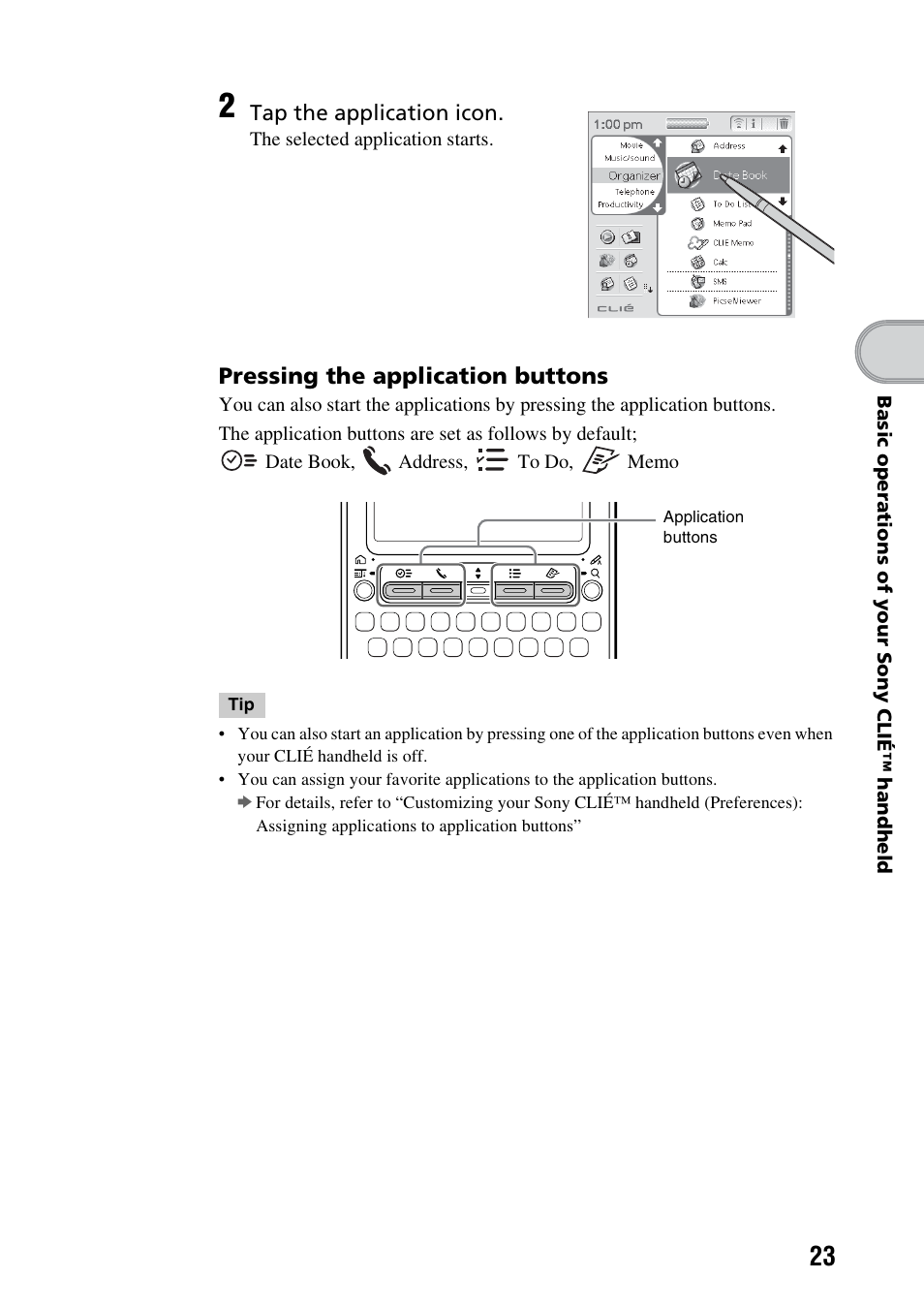 Sony PEG-TG50 User Manual | Page 23 / 100