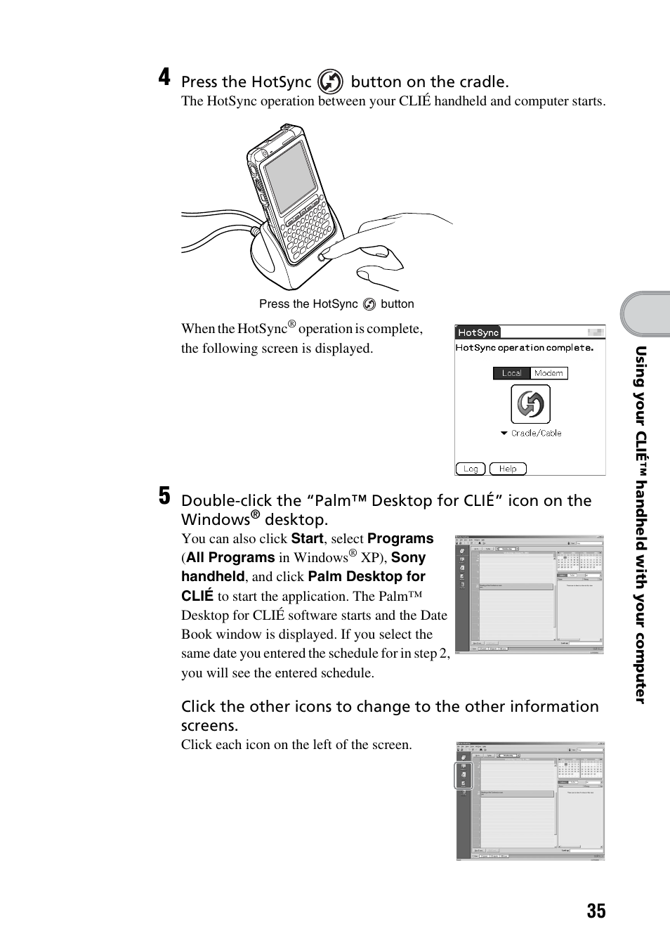 Sony PEG-TG50 User Manual | Page 35 / 100