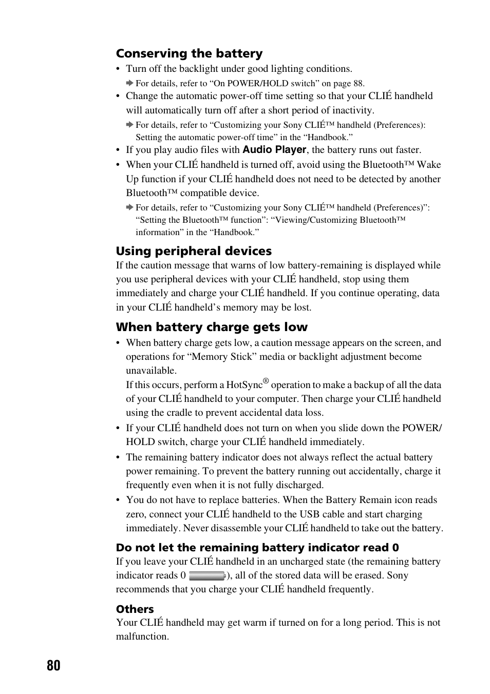 Sony PEG-TG50 User Manual | Page 80 / 100