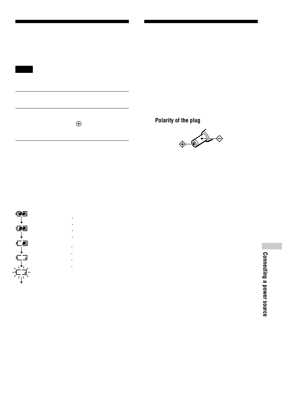 Using dry batteries, Notes on the power source, 25 using dry batteries | Sony CD Walkman D-FJ75TR User Manual | Page 25 / 32