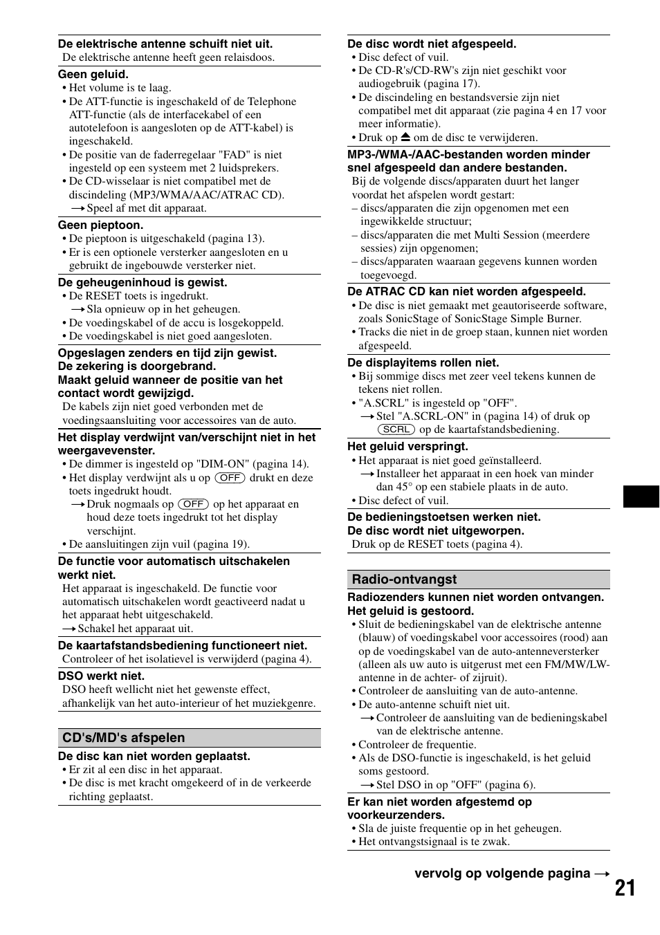 Sony ATRAC AD CDX-GT610U User Manual | Page 111 / 116