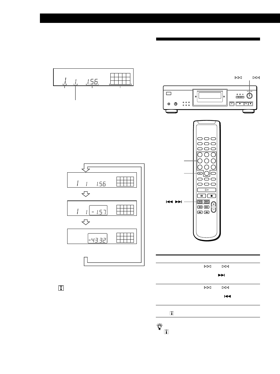 Locating a specific track, Playing cds, Display information while playing a disc | Checking the remaining time, Turning off the music calendar in the display, You need to | Sony CDP-XA555ES User Manual | Page 10 / 76