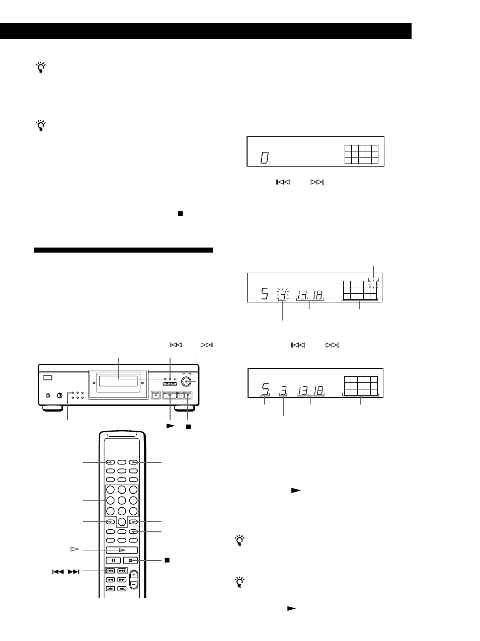 Lecture de disques compacts | Sony CDP-XA555ES User Manual | Page 37 / 76