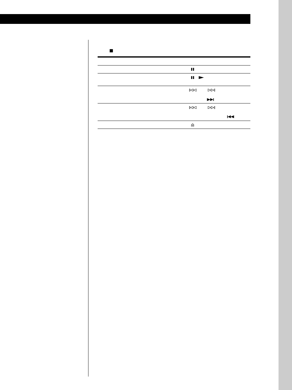 Procedimientos iniciales operaciones básicas, Operaciones básicas para detener la reproducción | Sony CDP-XA555ES User Manual | Page 55 / 76