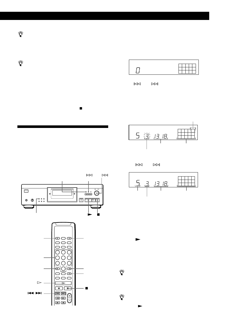 Reproducción de discos compactos, Creación de un programa en el reproductor 1 | Sony CDP-XA555ES User Manual | Page 61 / 76