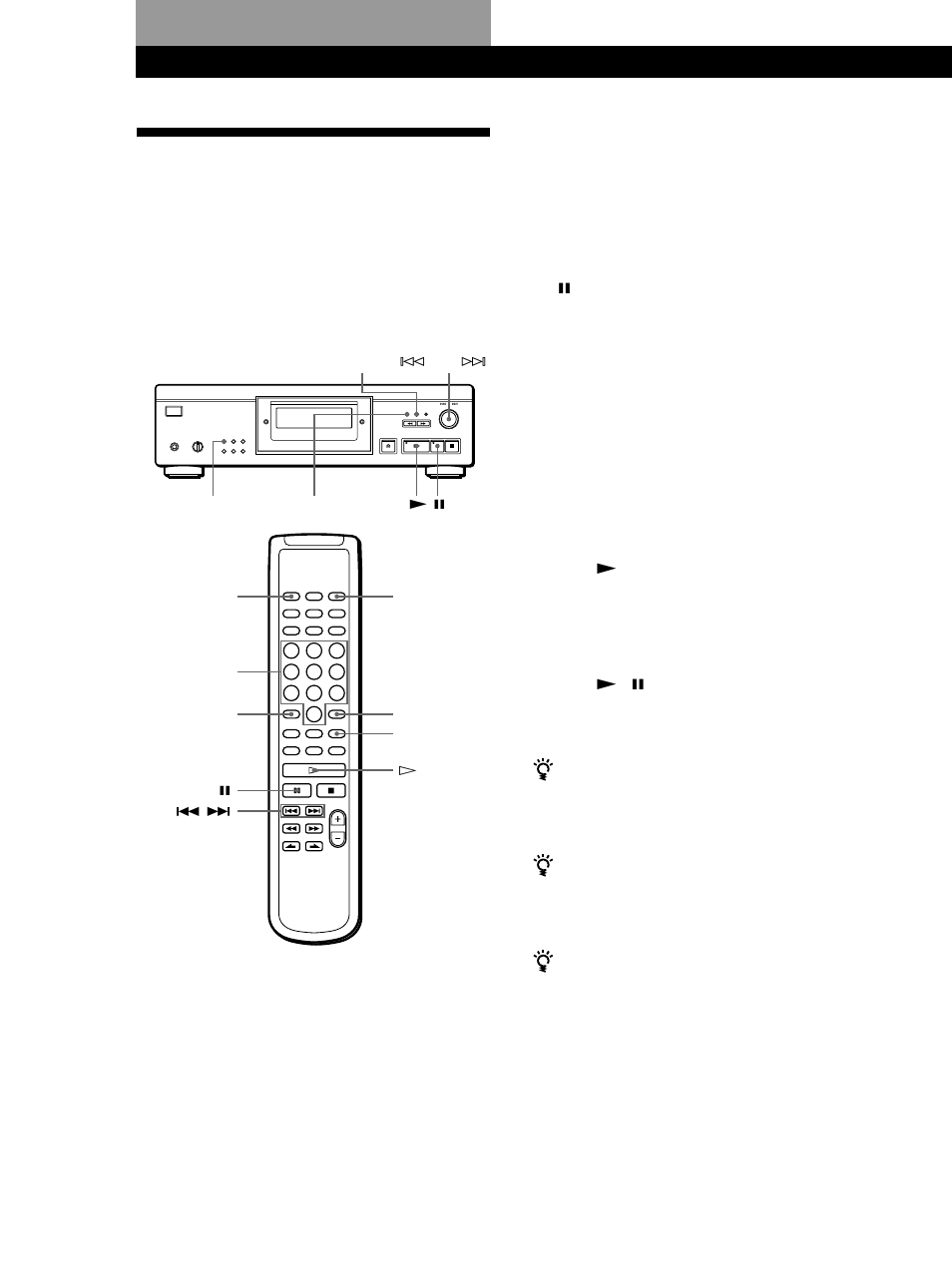 Grabación de un programa propio, Grabación a partir de discos compactos | Sony CDP-XA555ES User Manual | Page 64 / 76