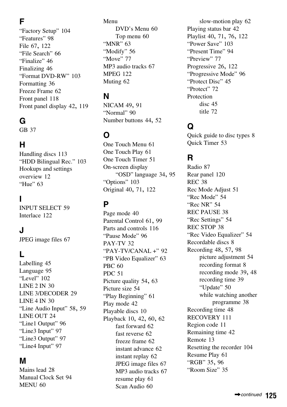Sony DAR-RH7000 User Manual | Page 125 / 536
