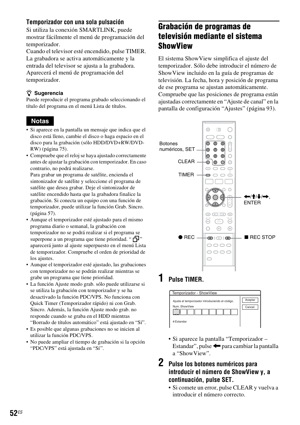 Temporizador con una sola pulsación, Notas, Pulse timer | Sony DAR-RH7000 User Manual | Page 178 / 536