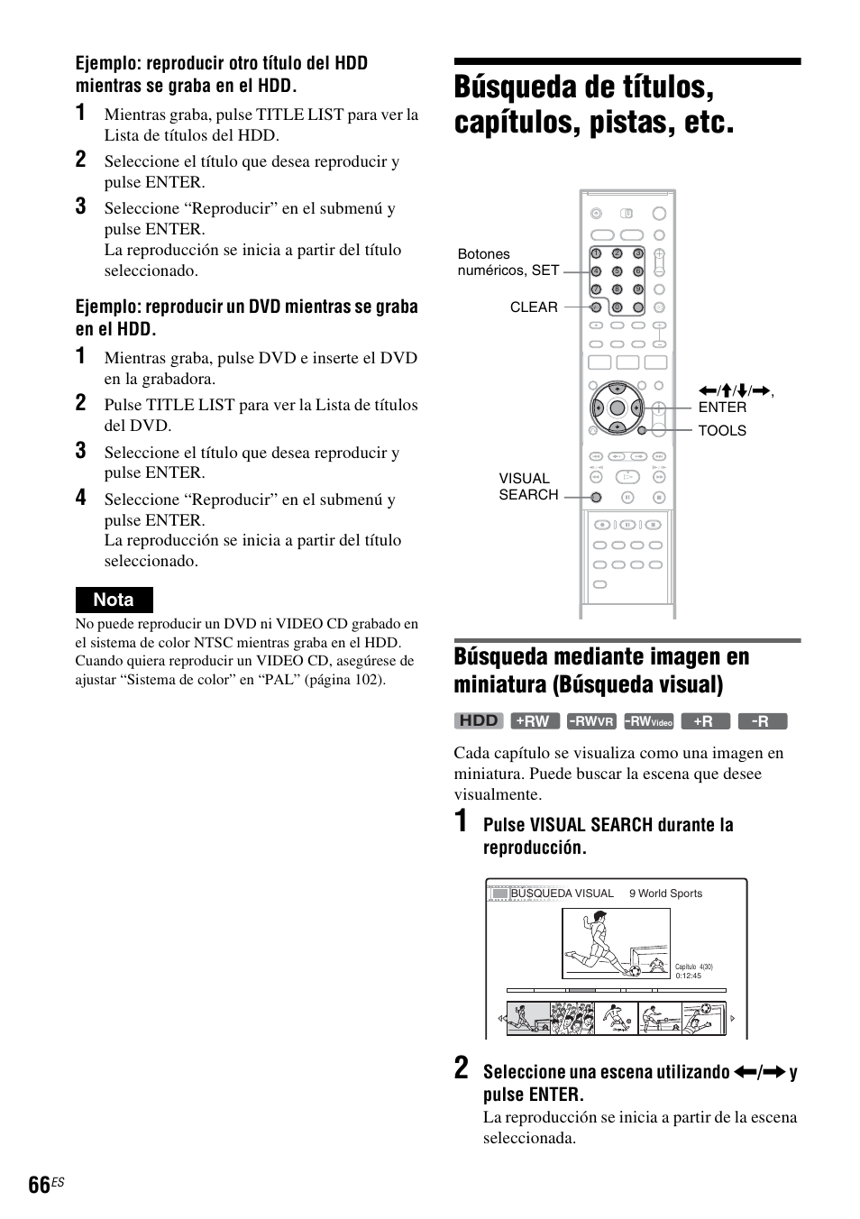 Búsqueda de títulos, capítulos, pistas, etc | Sony DAR-RH7000 User Manual | Page 192 / 536