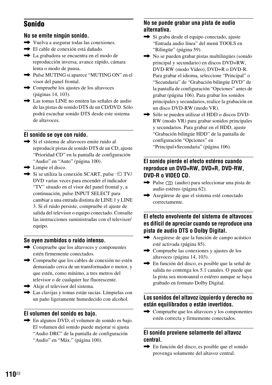 Sonido | Sony DAR-RH7000 User Manual | Page 236 / 536