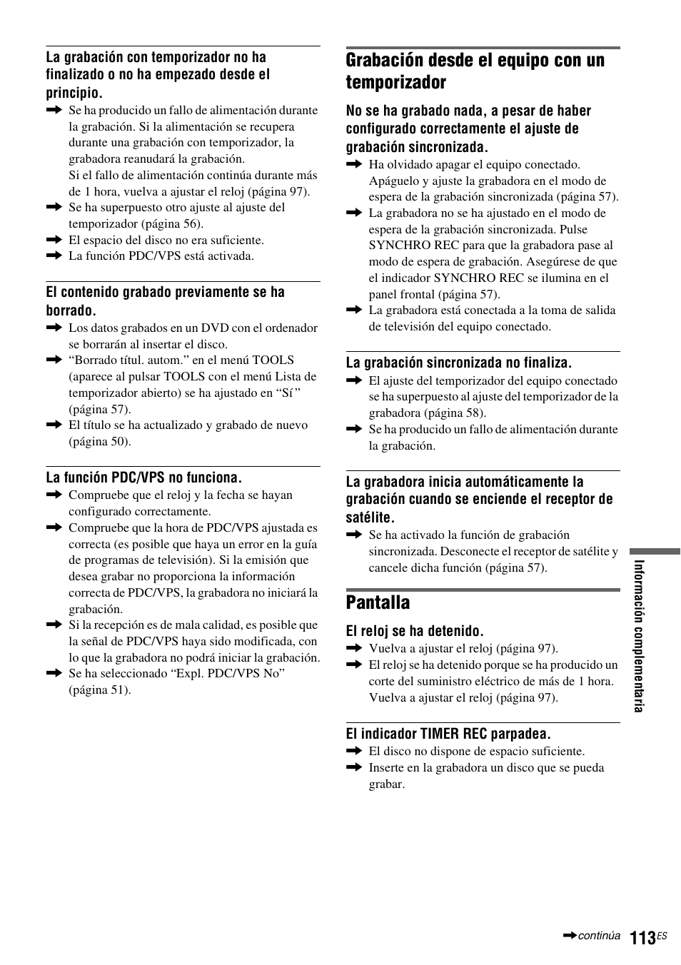 Grabación desde el equipo con un temporizador, Pantalla | Sony DAR-RH7000 User Manual | Page 239 / 536