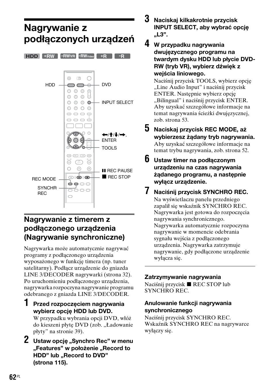 Nagrywanie z podłączonych urządzeń | Sony DAR-RH7000 User Manual | Page 448 / 536
