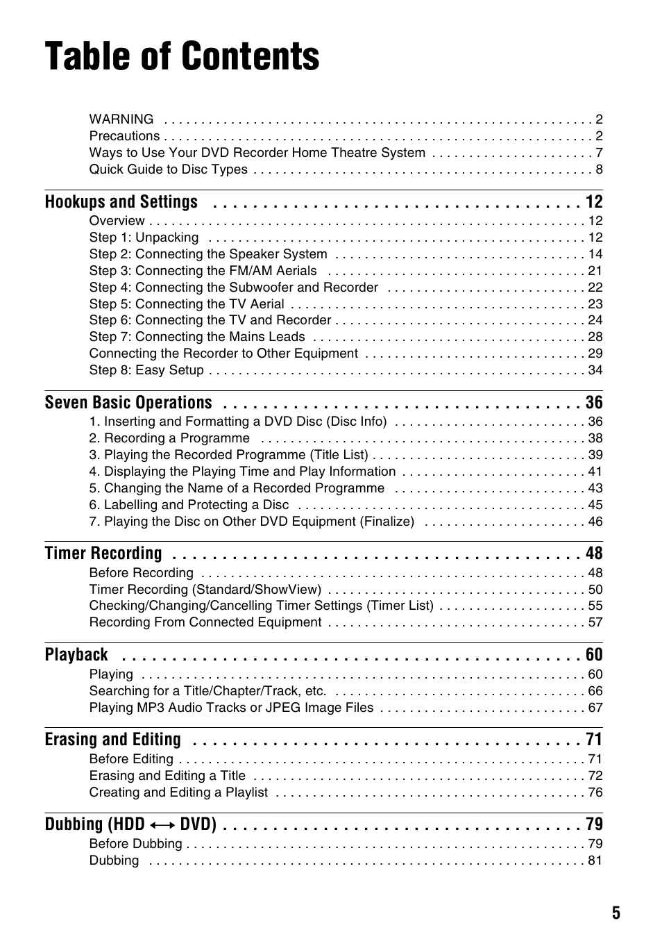 Sony DAR-RH7000 User Manual | Page 5 / 536