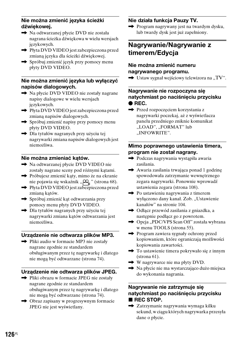 Nagrywanie/nagrywanie z timerem/edycja | Sony DAR-RH7000 User Manual | Page 512 / 536