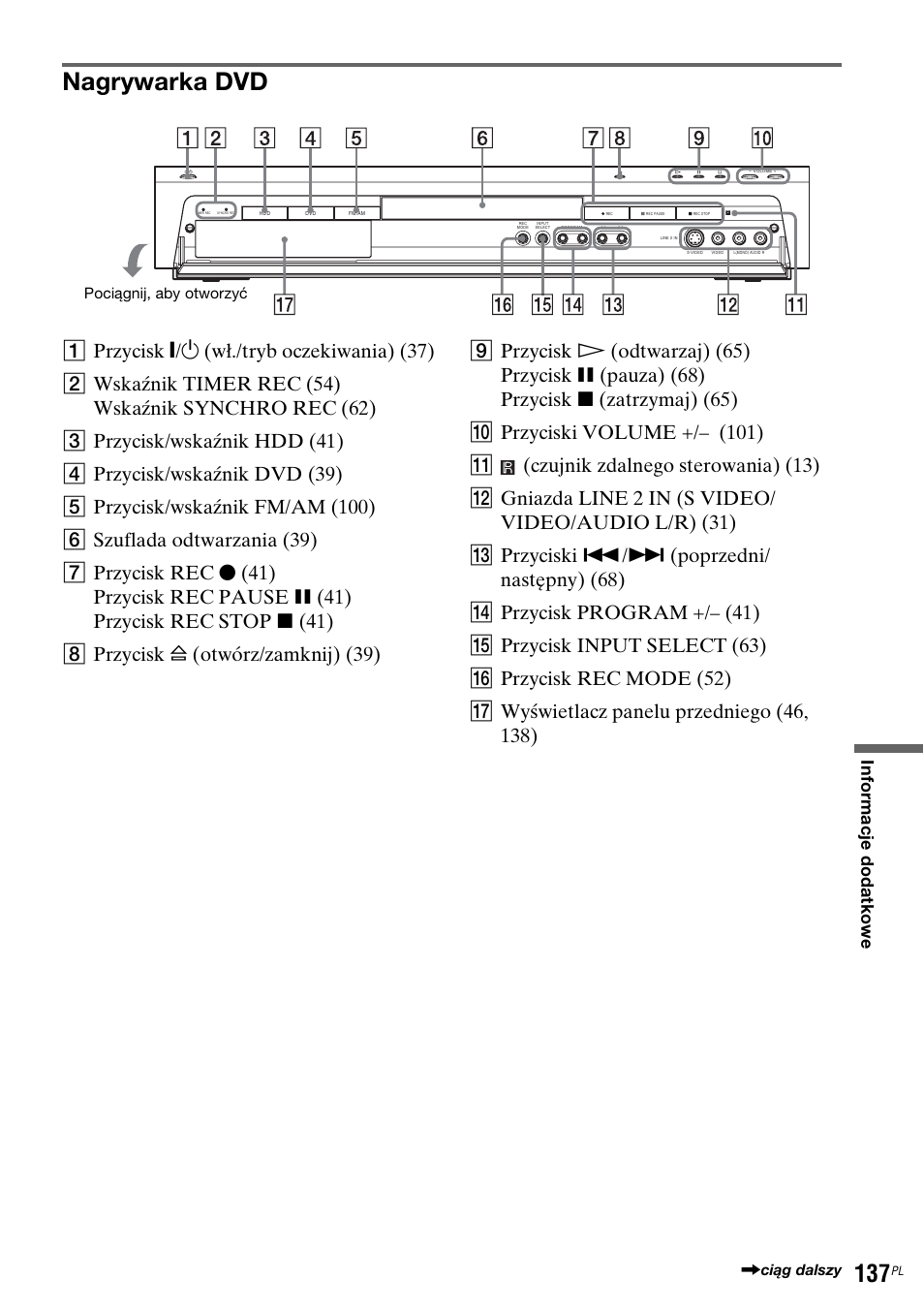 Nagrywarka dvd | Sony DAR-RH7000 User Manual | Page 523 / 536