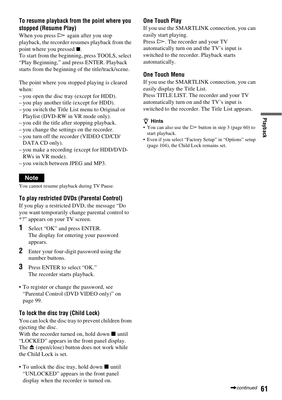 Sony DAR-RH7000 User Manual | Page 61 / 536