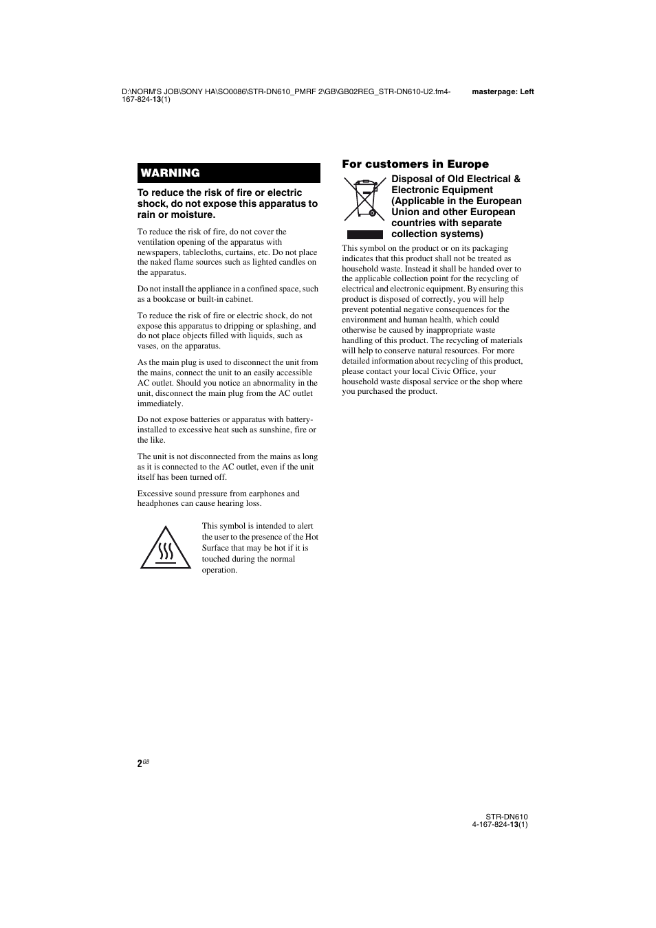 Sony STR-DN610 User Manual | Page 2 / 84