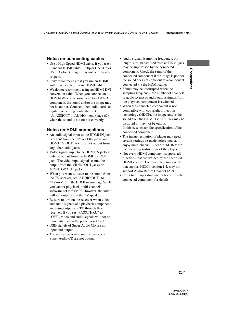 Sony STR-DN610 User Manual | Page 25 / 84