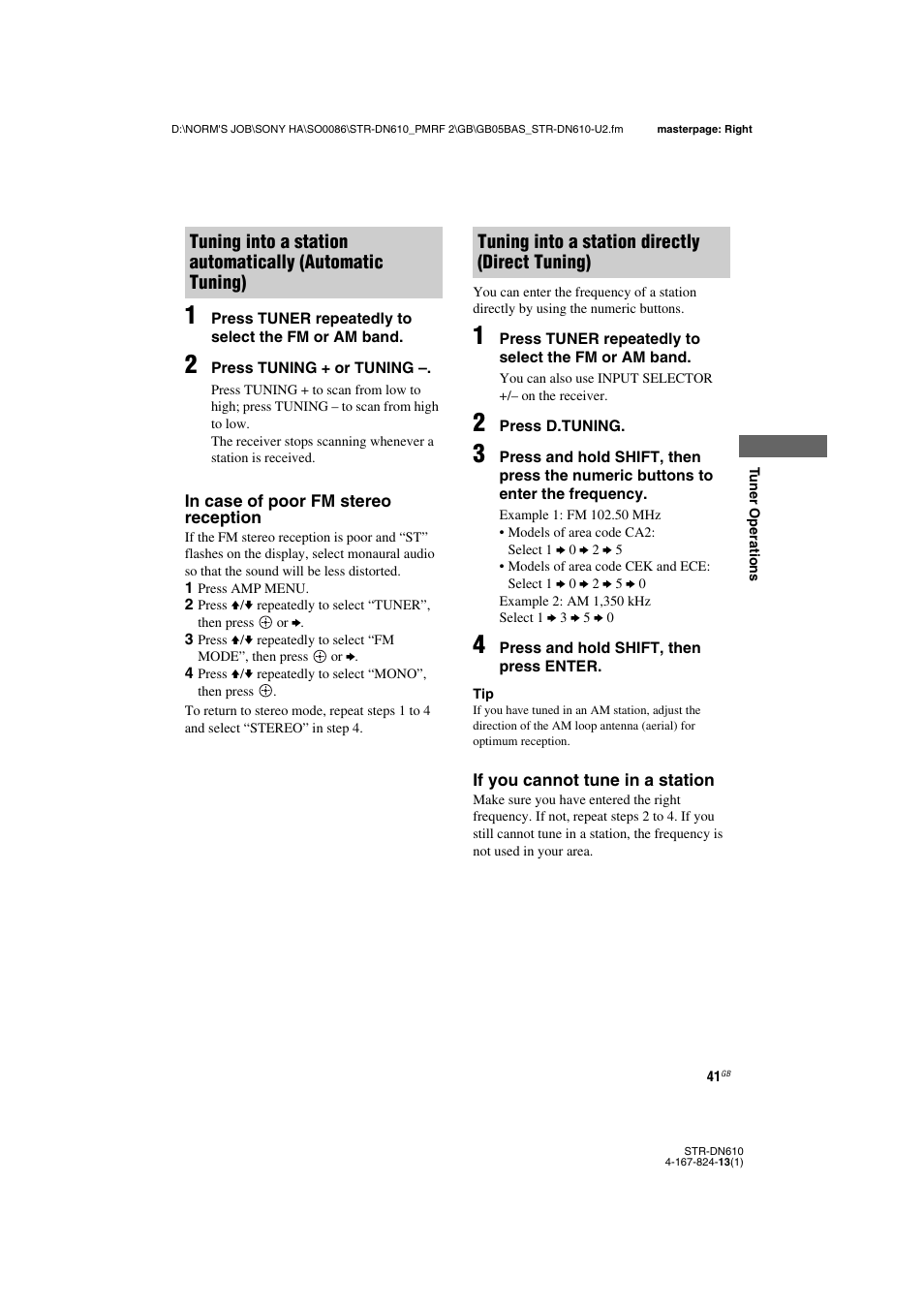 Sony STR-DN610 User Manual | Page 41 / 84