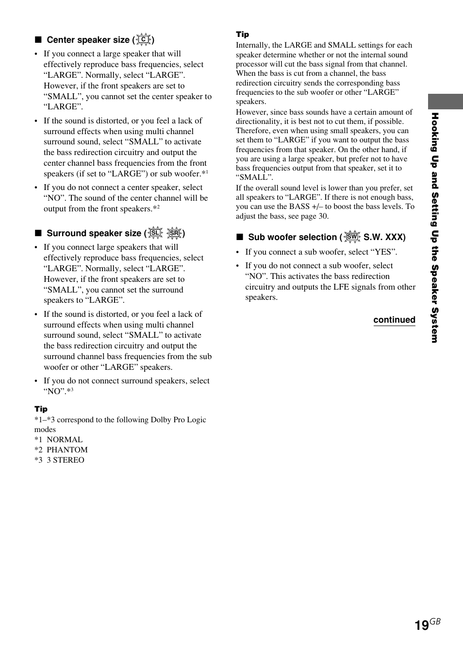 Sony STR-K840P User Manual | Page 19 / 59