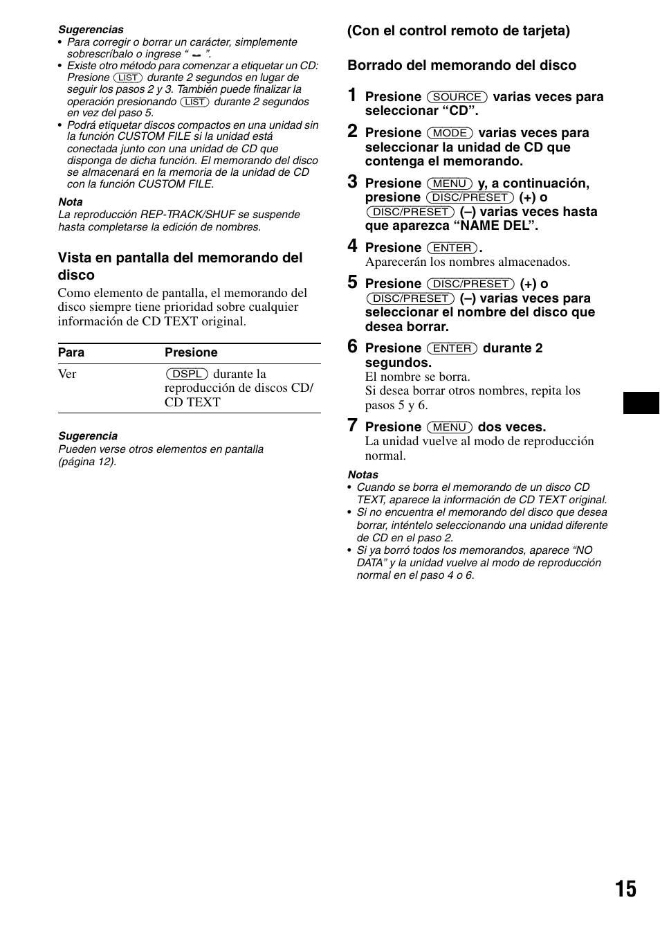 Sony CDX-F5700 User Manual | Page 43 / 92