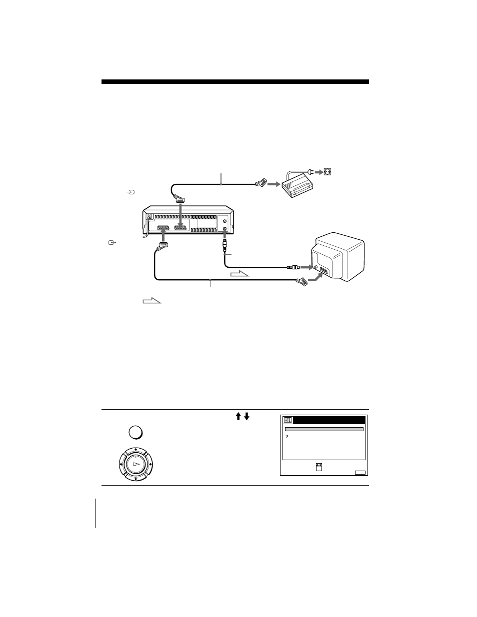 Setting the canal plus decoder, Connecting a decoder, Setting the canal plus channel | Settin, Master page : left | Sony ShowView SLV-SE510B User Manual | Page 36 / 80