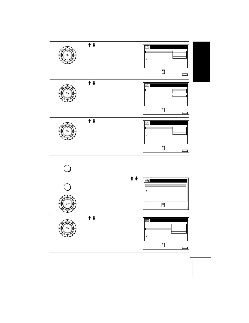 Master page : right, Press m/m to highlight options-2, then press ok, Press m/m to highlight decodeur, then press ok | Ge tting star te d | Sony ShowView SLV-SE510B User Manual | Page 37 / 80