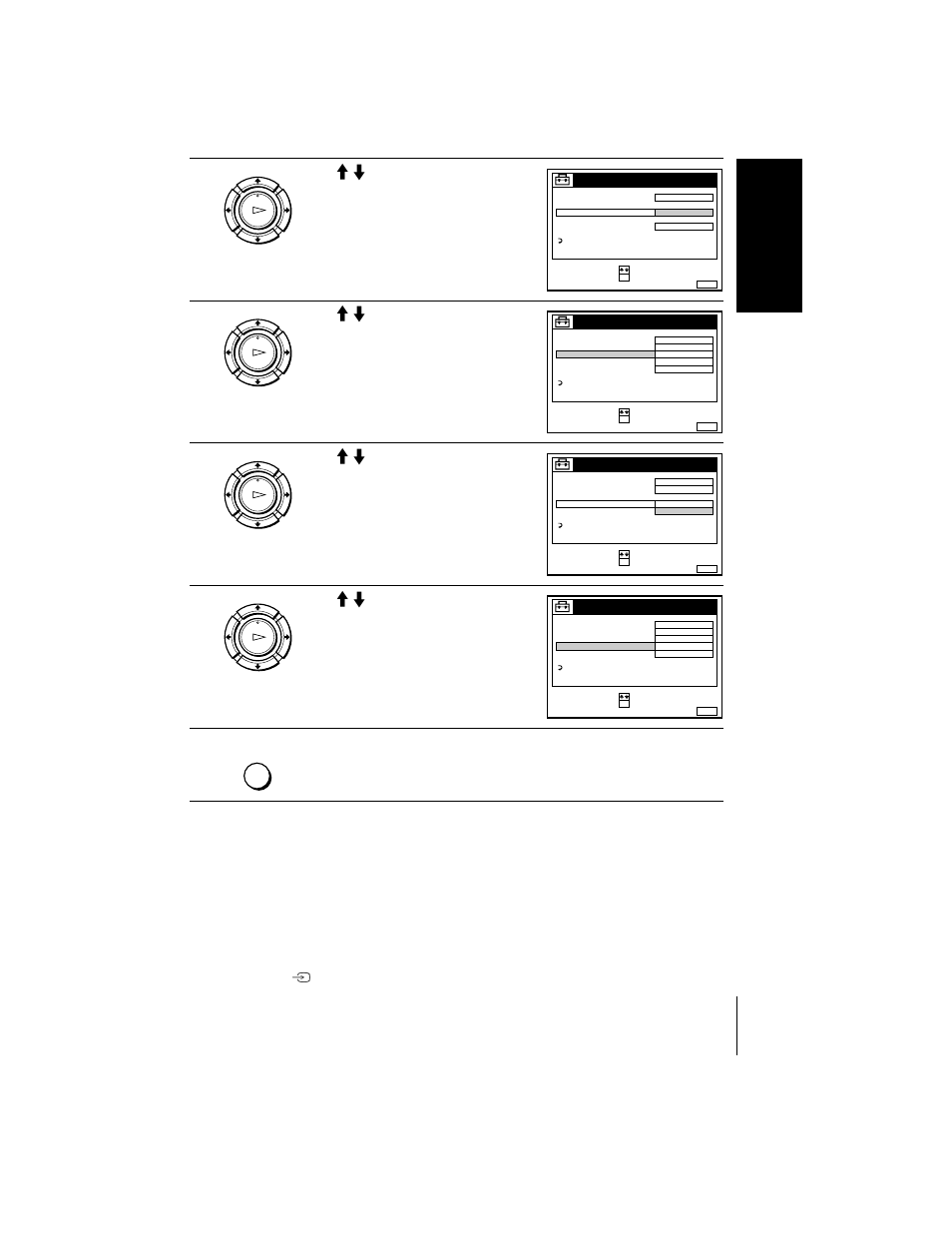 Master page : right, Press m/m to highlight oui, then press ok, Press menu to exit the menu | Ge tting star te d | Sony ShowView SLV-SE510B User Manual | Page 39 / 80