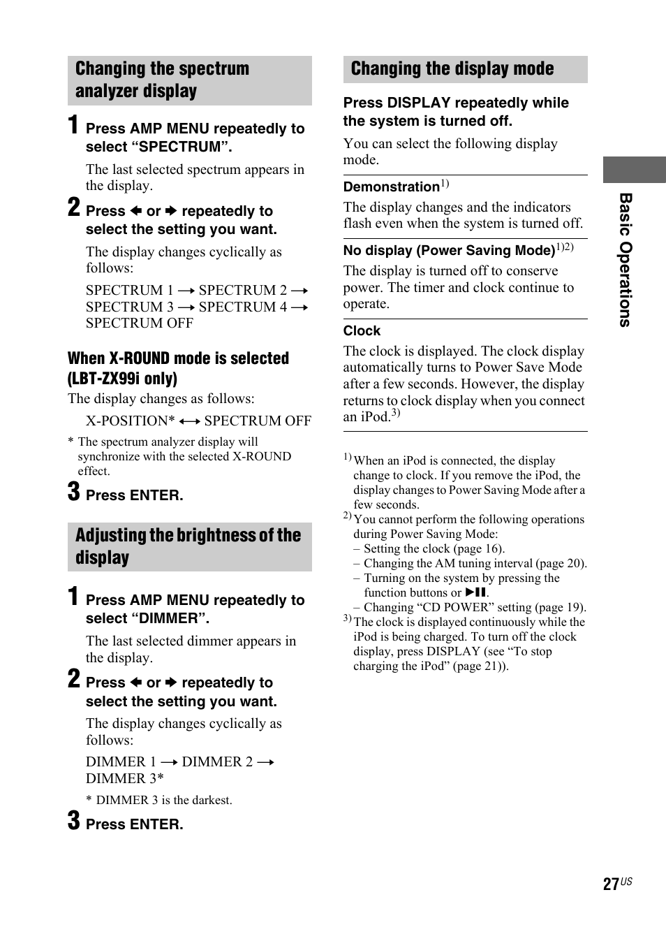 Sony Muteki LBT-ZX99I User Manual | Page 27 / 44