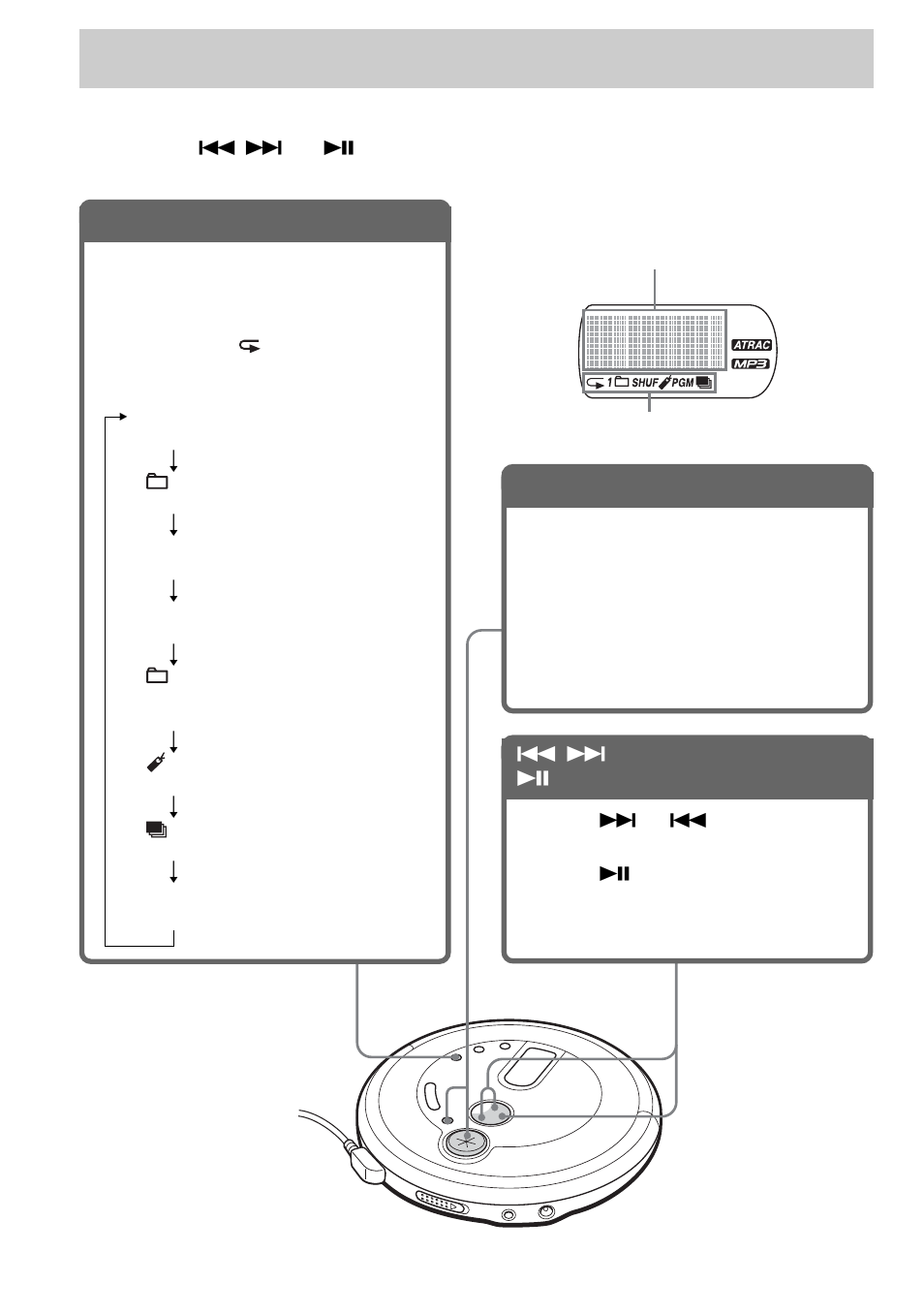 Playback options | Sony ATRAC CD Walkman D-NE711 User Manual | Page 16 / 104