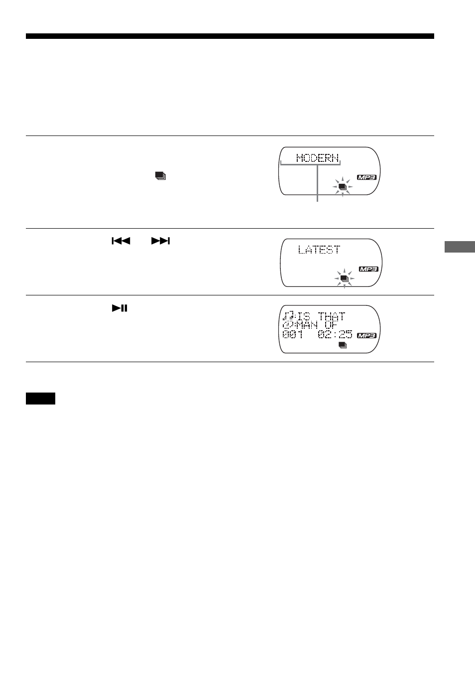 Reproduzir as suas listas de músicas, Reproduzir as suas listas de músicas preferidas | Sony ATRAC CD Walkman D-NE711 User Manual | Page 87 / 104