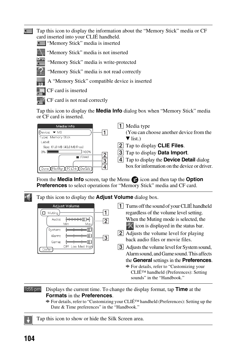 Sony PEG-NX73V User Manual | Page 104 / 112