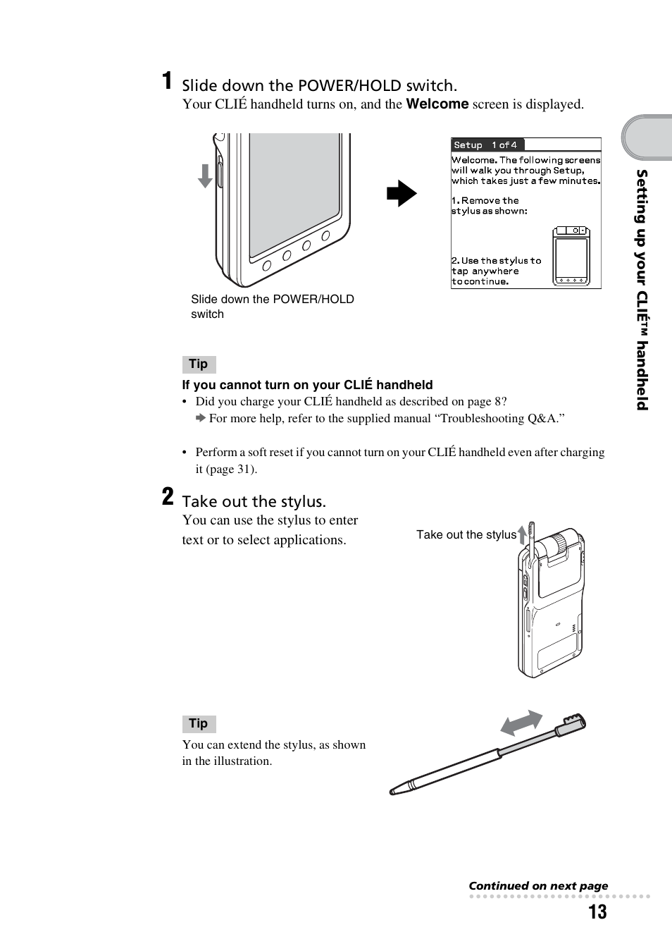 Sony PEG-NX73V User Manual | Page 13 / 112