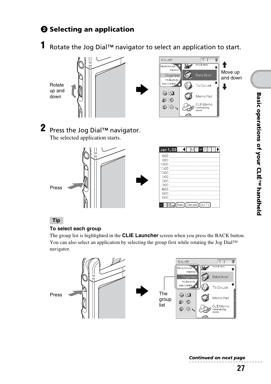 Sony PEG-NX73V User Manual | Page 27 / 112